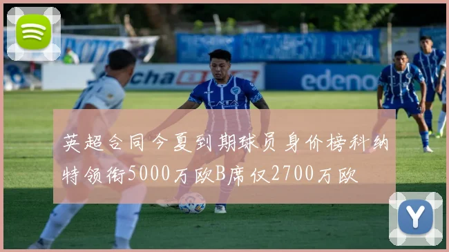 英超合同今夏到期球员身价榜科纳特领衔5000万欧B席仅2700万欧